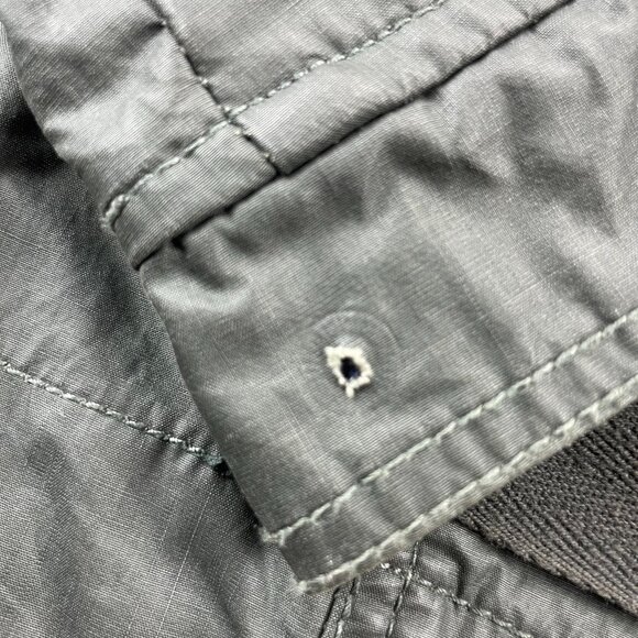 Dissident Men's Biker Jacket Size Medium M Olive Green - DEFECT - Button - Picture 3 of 8